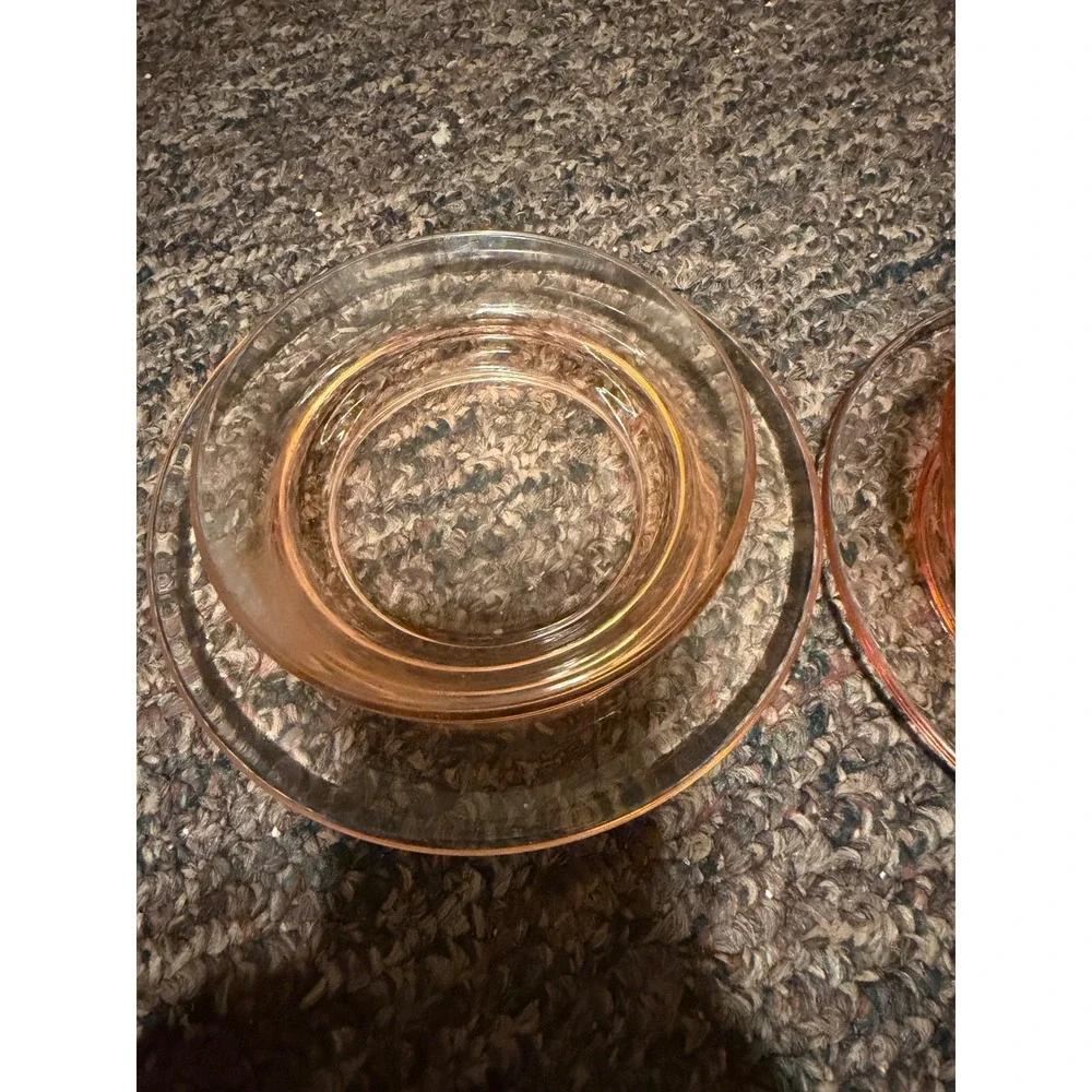 Priscilla Pink Depression‎ Glass Breakfast Cereal Bowl 8133 Tiffin US Glass Co.